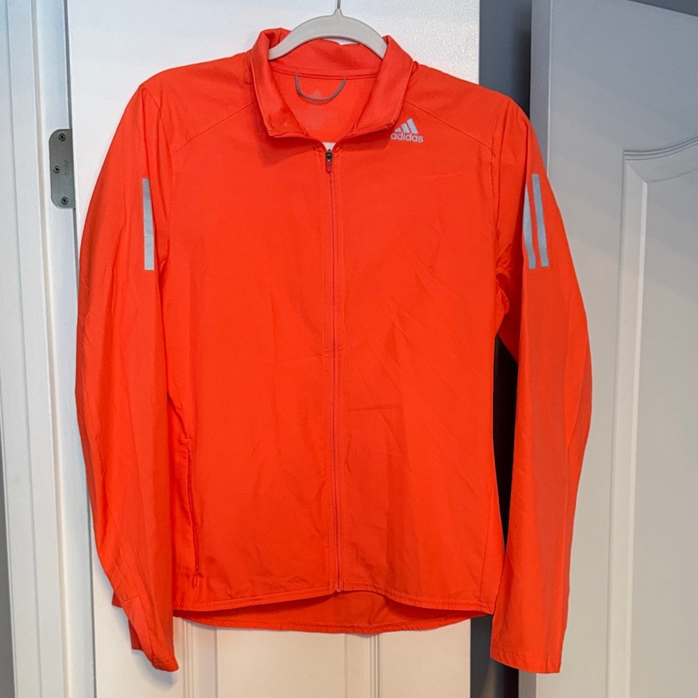 Adidas Men's Vibrant Orange Windbreaker